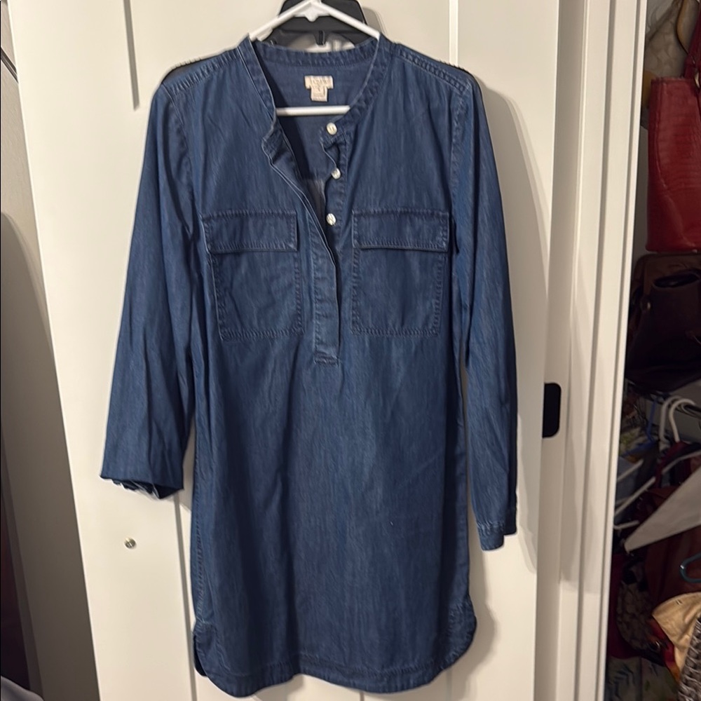 J.Crew Blue Denim Tunic Dress